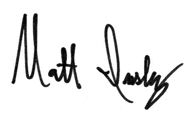 Matt Insley's signature