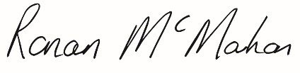Ronan McMahon Signature